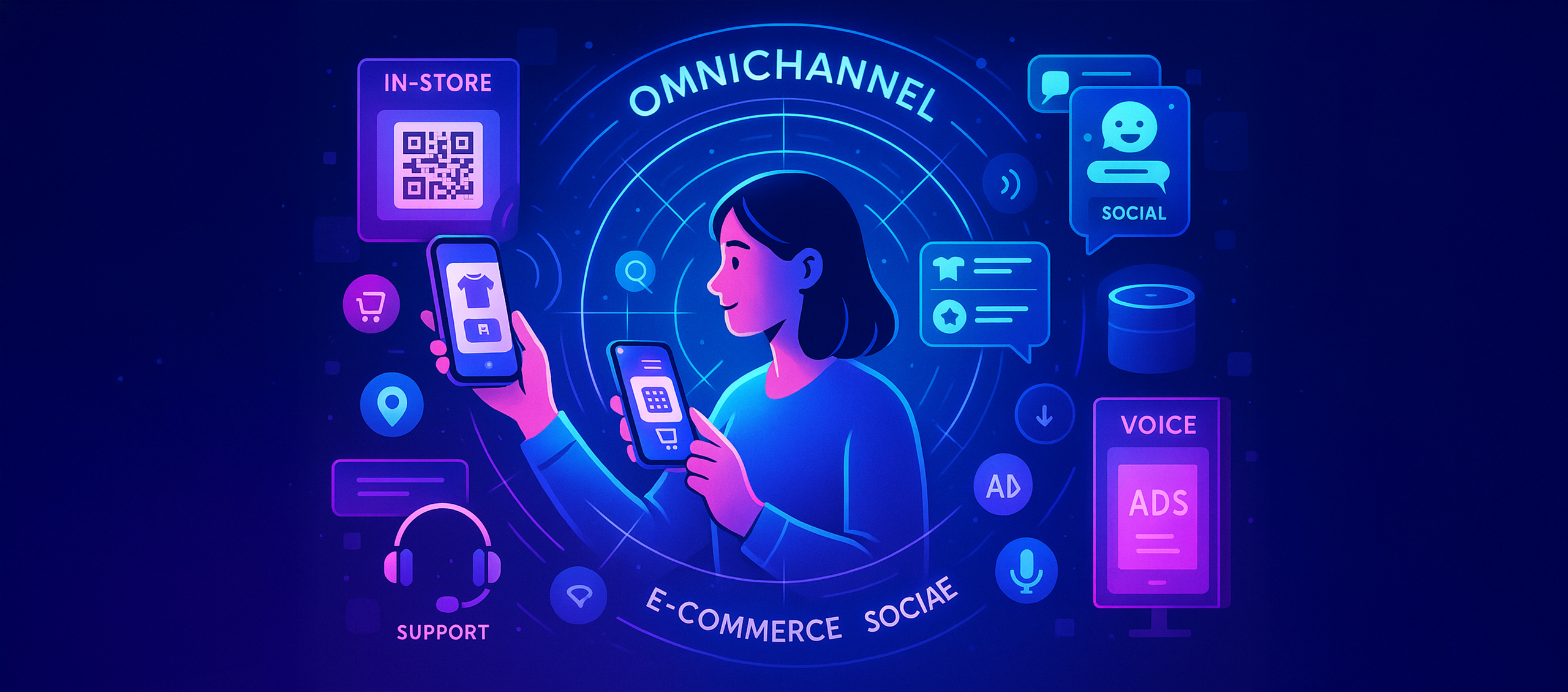 Omnichannel Retail Advertisements In Action For Seamless Shopping Experience